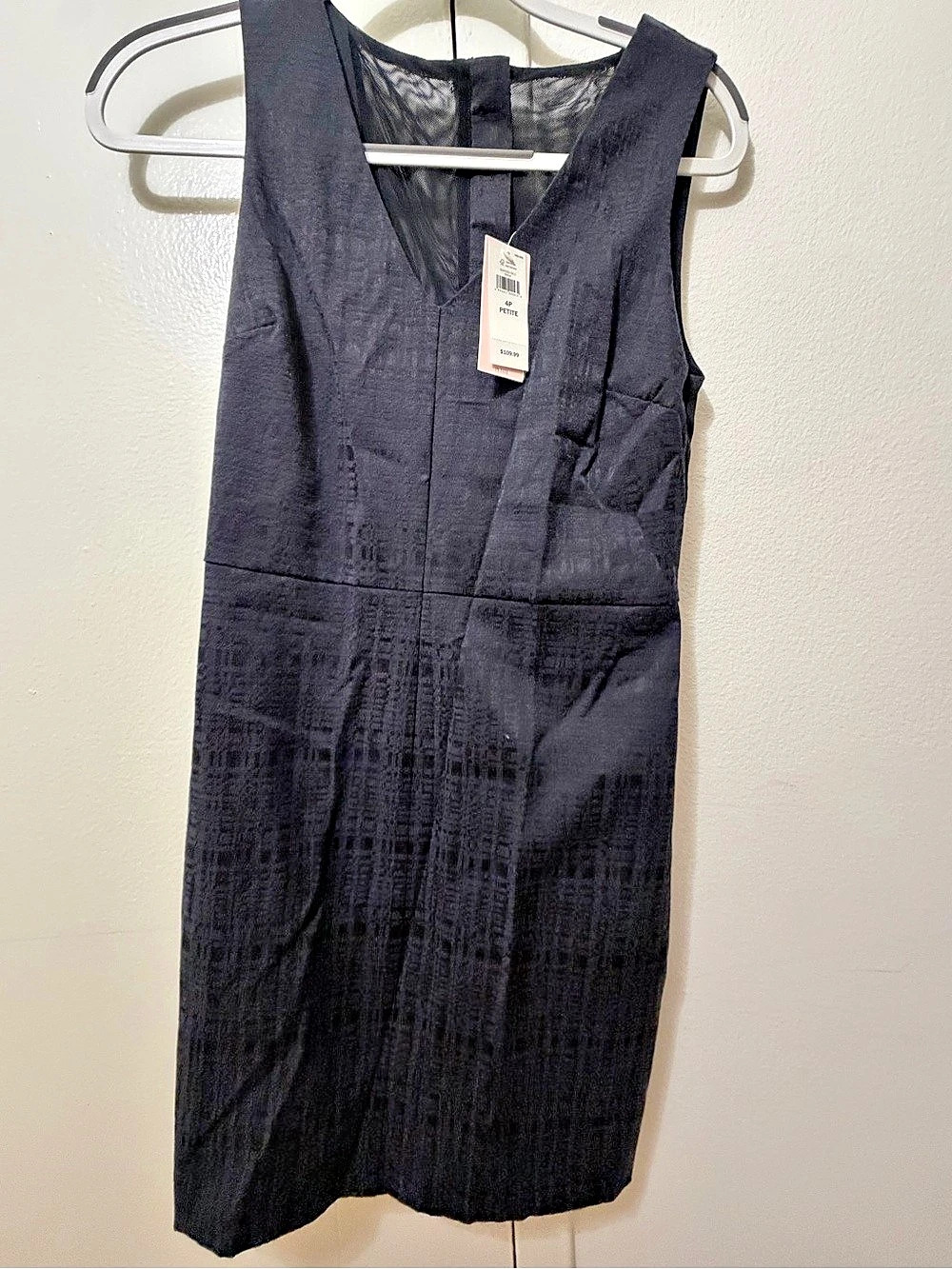 Banana Republic Geometric Mini Dress in Black Size 4P NWT